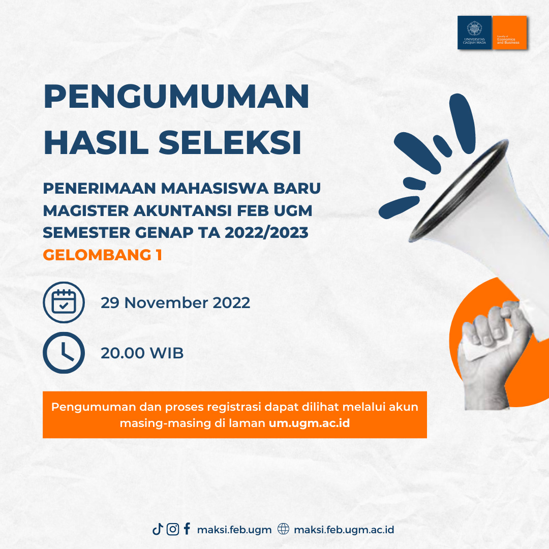 Pengumuman Hasil Seleksi PMB Pascasarjana Gelombang 1 Semester Genap TA ...